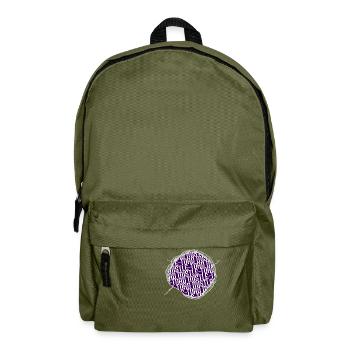 Blagues mignon dinosaure amoureux amusant arbre de Noël - Sac à dos - vert olive - Devant