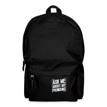Trans Transgender Transsexual Pride - Backpack - black - Front