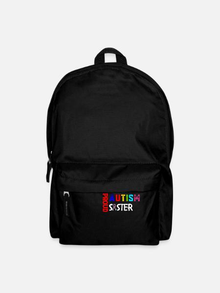 Autism Pround Sister T-Shirt - Backpack - black