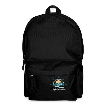 Entdecke mehr. explore more. wandern, erkunden, - Rucksack - Schwarz - Vorne