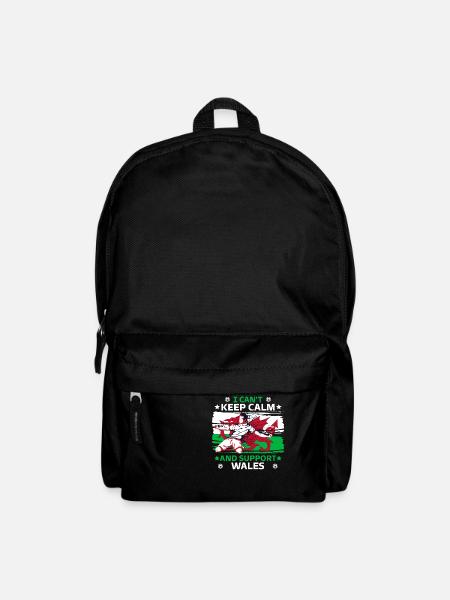 Ruhe bewahren und Wales unterstützen - Rucksack - Schwarz