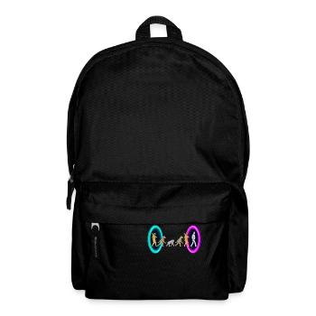 Evolution durch Portale - Rucksack - Schwarz - Vorne