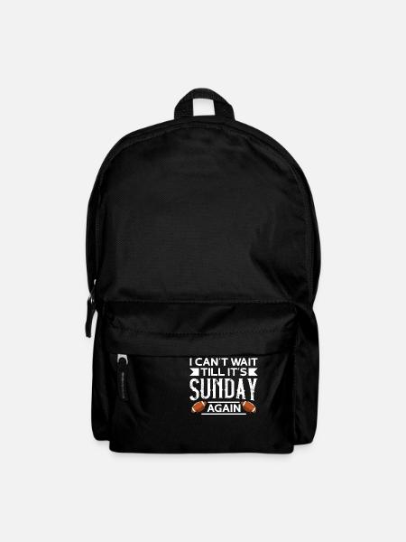 American Football Sonntag Game Day Footballspieler - Rucksack - Schwarz