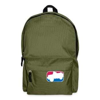 Geländewagen SUV Allrad offroad lustiges Geschenk - Rucksack - Olivgrün - Vorne