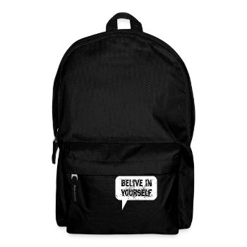Citation Croyez en vous blanc - Sac à dos - noir - Devant