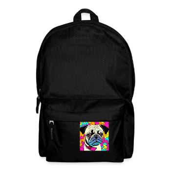 Pug puppy - Backpack - black - Front