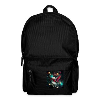 Frohe Weihnachten - Weihnachtskolibri im Winter - Rucksack - Schwarz - Vorne