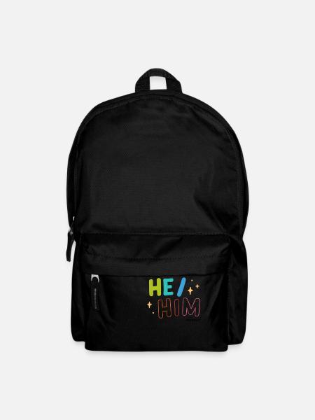 He/ Him - Rucksack - Schwarz