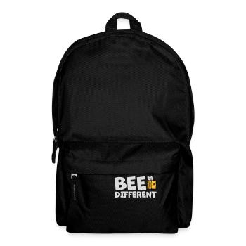 bee different saying quote - Backpack - black - Front
