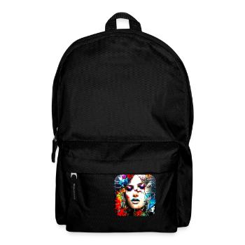 Gebrochen aber blühend - Rucksack - Schwarz - Vorne