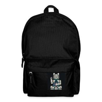 Cyborg Cat Japanese Cyber - Backpack - black - Front