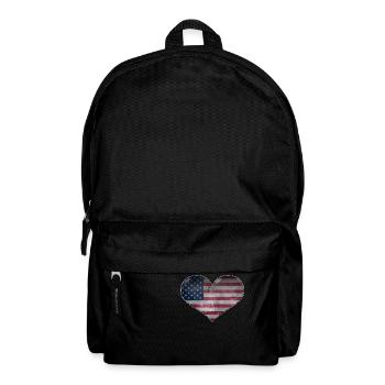 Cœur des États-Unis - Sac à dos - noir - Devant