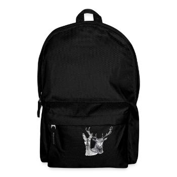 Hirsche und Rehe - Rucksack - Schwarz - Vorne