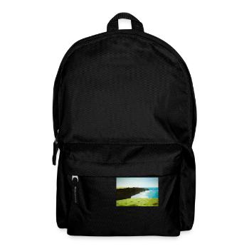 Cliffs Of Moher Aquarell Gemälde - Rucksack - Schwarz - Vorne