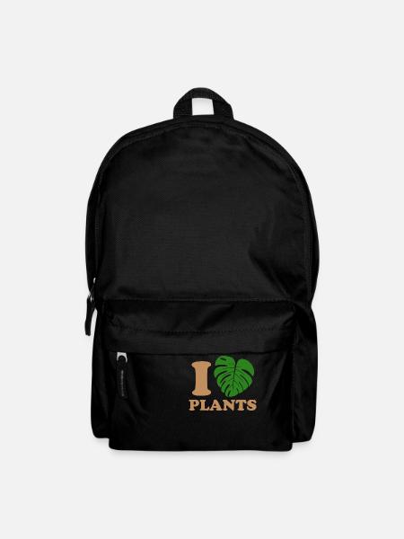 I love plants - Backpack - black