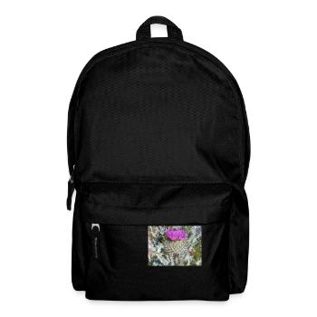 Scotch cotton thistle also woolly thistle - Backpack - black - Front