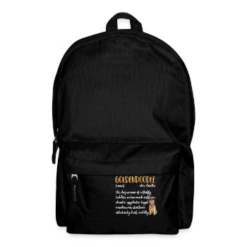 Goldendoodle Doodle Hund - Rucksack - Schwarz - Vorne