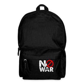 No War Kein Krieg Frieden Friedenstaube Liebe No W - Rucksack - Schwarz - Vorne