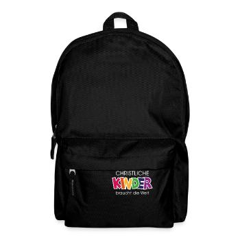 christliche Kinder - Rucksack - Schwarz - Vorne