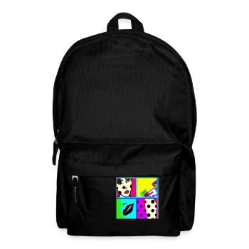 Pop art - Rucksack - Schwarz - Vorne