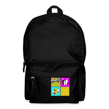 Pop art - Rucksack - Schwarz - Vorne