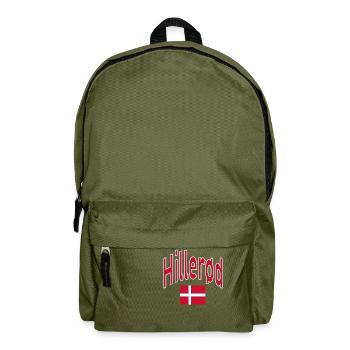 Drapeau de Hillerød Danemark - Sac à dos - vert olive - Devant