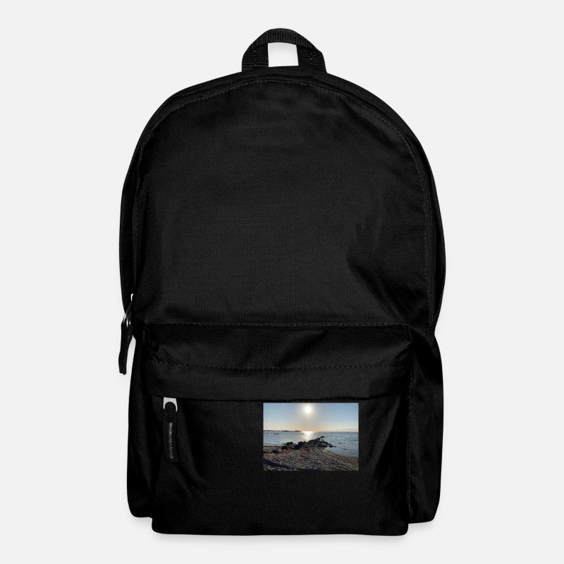 Baltic Sea with sun - Backpack - black