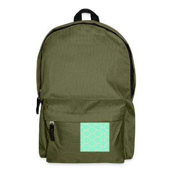 Chinese pattern - Backpack - olive green - Front
