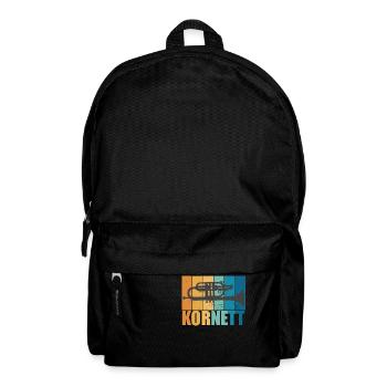 Cornet Vintage Musician Instrument Gift - Backpack - black - Front