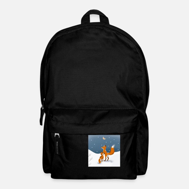Foxes in the snow - Backpack - black