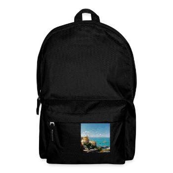 Stadt in Italien - Rucksack - Schwarz - Vorne