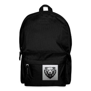 Löwen Kopf - Rucksack - Schwarz - Vorne