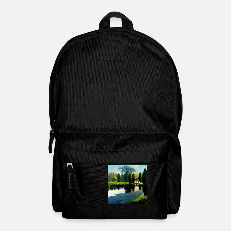 Haus am See 1 - Rucksack - Schwarz