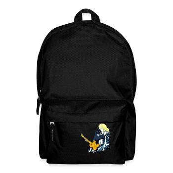 Typ mit Gitarre - Rucksack - Schwarz - Vorne