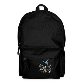 heavy metal rock music hip hop breakdance pop danz - Backpack - black - Front
