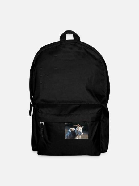 Dwarf Goat or Miniature Goat Zwergziege - Backpack - black