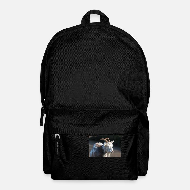 Dwarf Goat or Miniature Goat Zwergziege - Backpack - black