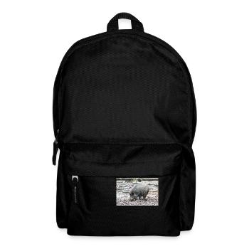 Wild boar (in german Wildschwein) Sus scrofa - Backpack - black - Front