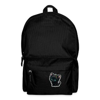 Kawaii Black Kitten - Backpack - black - Front