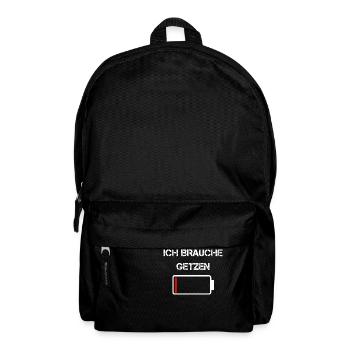 Sächsische Küche | Ich brauche Getzen - Rucksack - Schwarz - Vorne