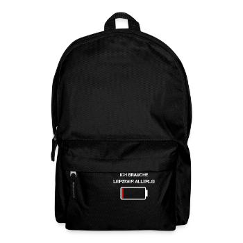 Sächsische Küche | Ich brauche Leipziger Allerlei - Rucksack - Schwarz - Vorne