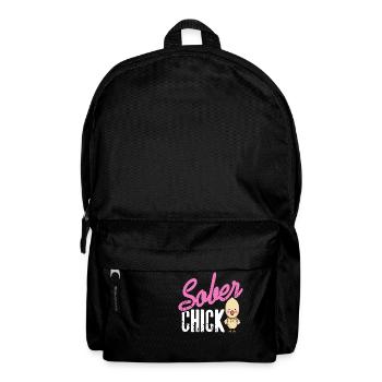 Sober Chick Retro Sobriety Funny Designs - Sac à dos - noir - Devant
