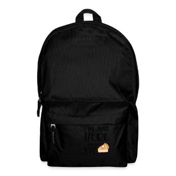 I´m just here for the Pie - Rucksack - Schwarz - Vorne