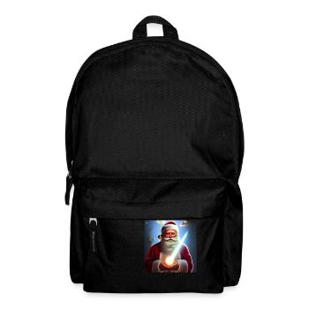 Weihnachtsmann Nikolaus Santa Claus Weihnachten - Rucksack - Schwarz - Vorne