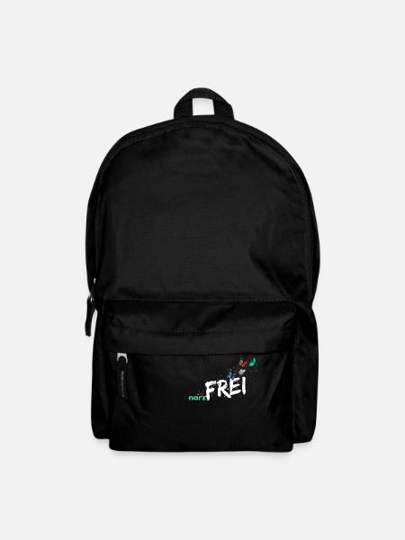 narzfrei weiß - Rucksack - Schwarz