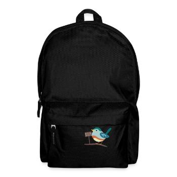 Dicker Vogel - Rucksack - Schwarz - Vorne