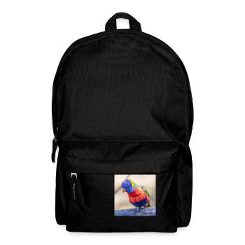 Rainbow lorikeet (Allfarblori, Trichoglossus) - Backpack - black - Front