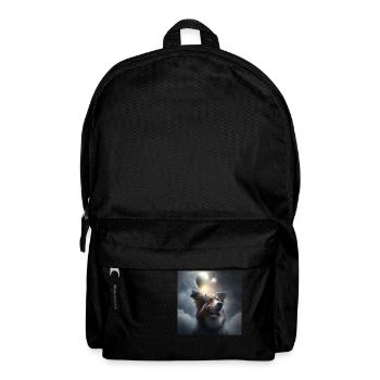 CptnBruno chien avec décoration de réveillon du nouvel an - Sac à dos - noir - Devant