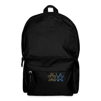 Bunte Sterne Bild12 - Rucksack - Schwarz - Vorne