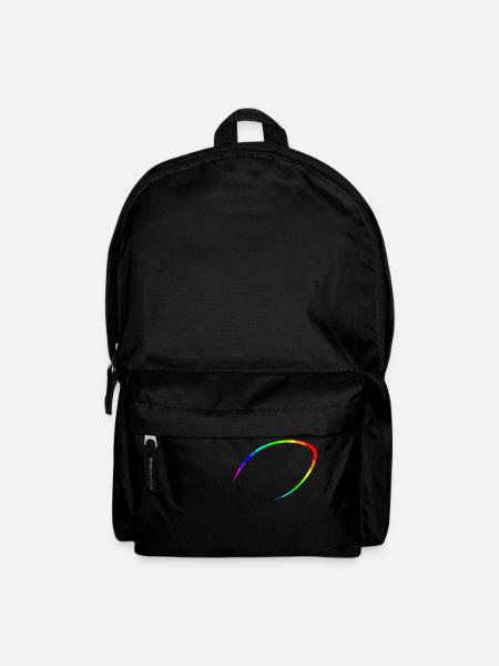 American Football Silhouette im Regenbogen Design - Rucksack - Schwarz